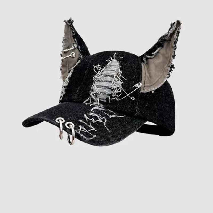 Street Cat Denim Cap