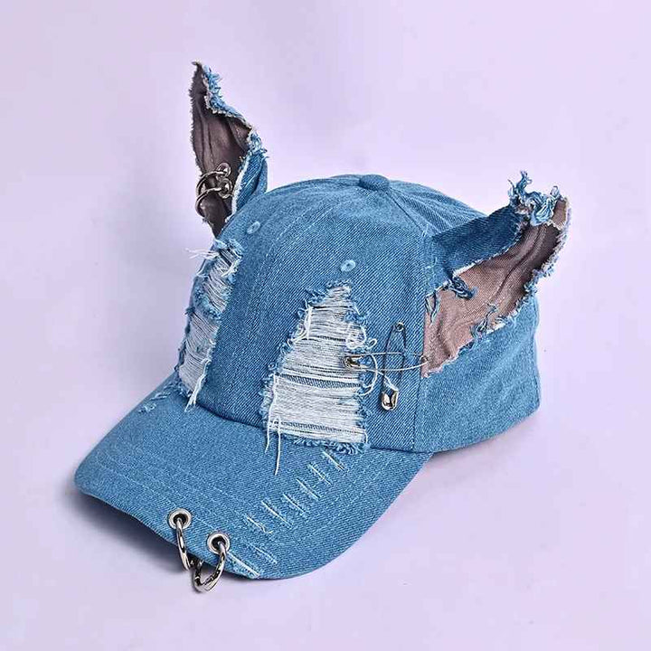 Street Cat Denim Cap