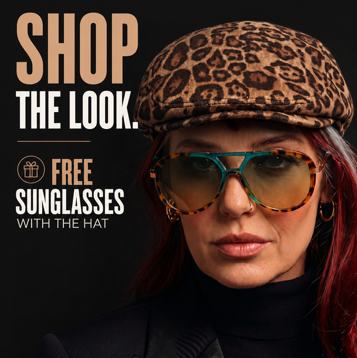 Panther Hat and Sunglasses