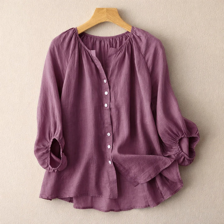 Elara Linen Blouse