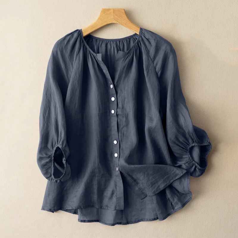Elara Linen Blouse