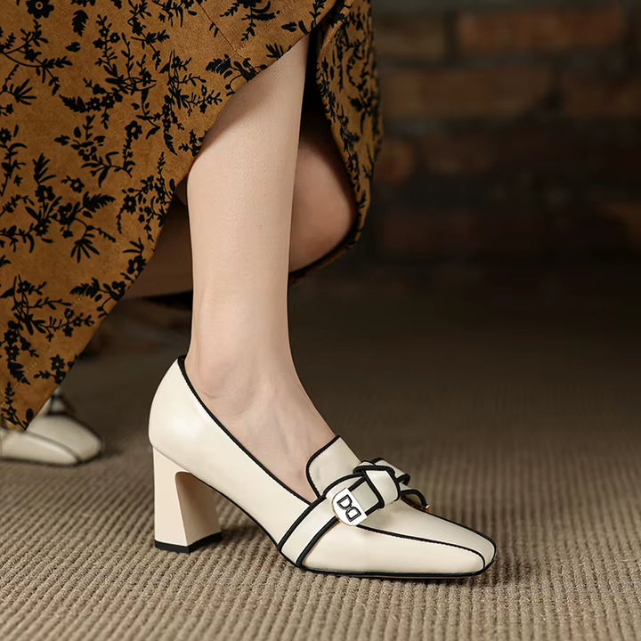 Evelyn Block Heels
