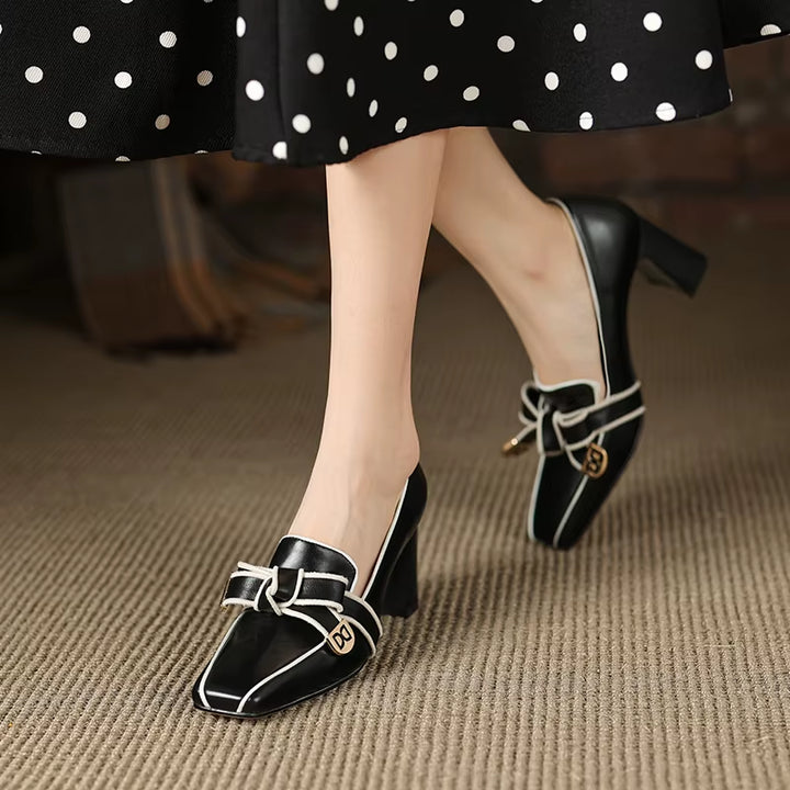 Evelyn Block Heels