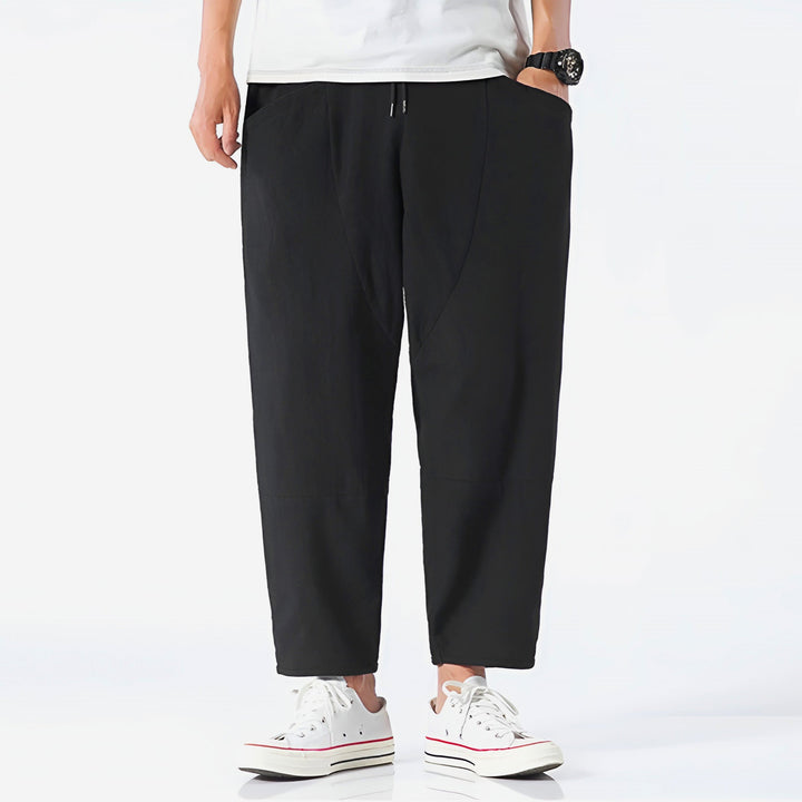Metro Ease Cropped Cotton Pants