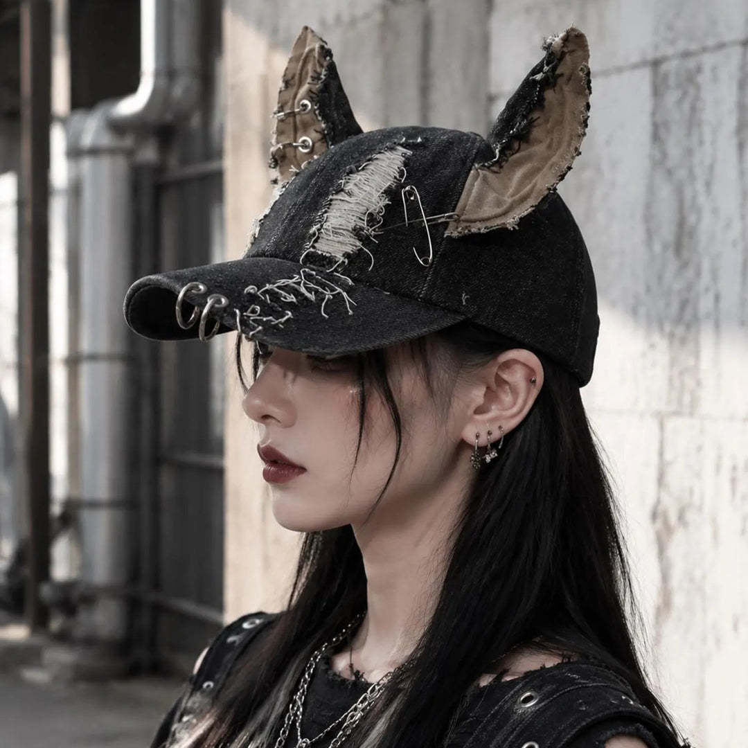 Rogue Street Cat Denim Cap