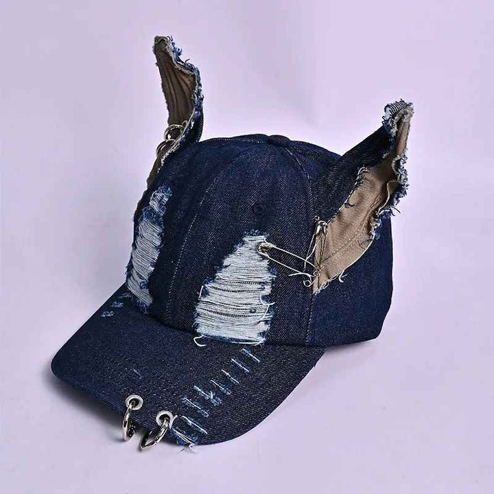 Rogue Street Cat Denim Cap