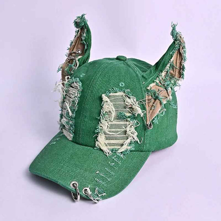 Rogue Street Cat Denim Cap