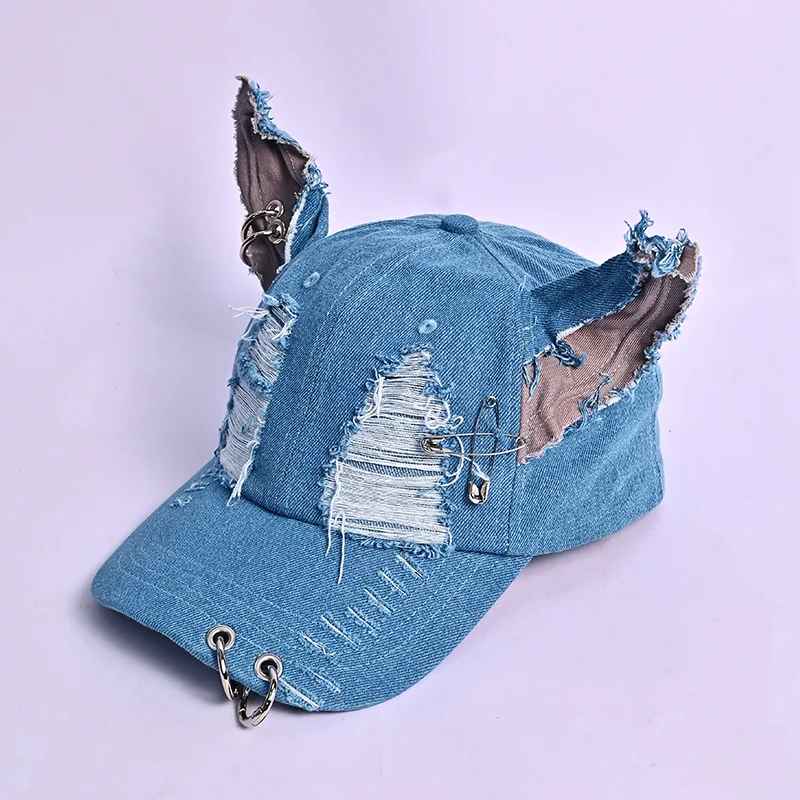 Rogue Street Cat Denim Cap