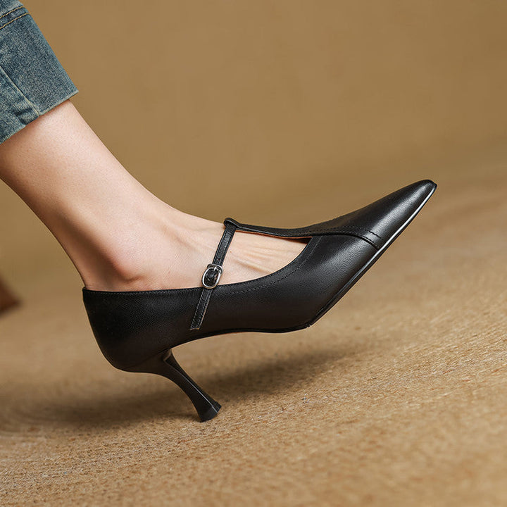 Amara Genuine Leather Heels
