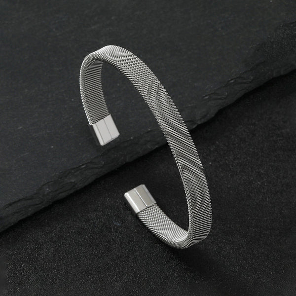 Solis Silver Cuff Bracelet