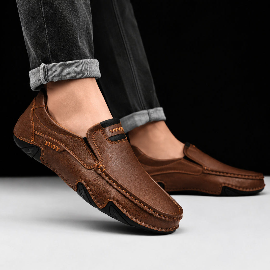 Stefano Genuine Leather Loafers