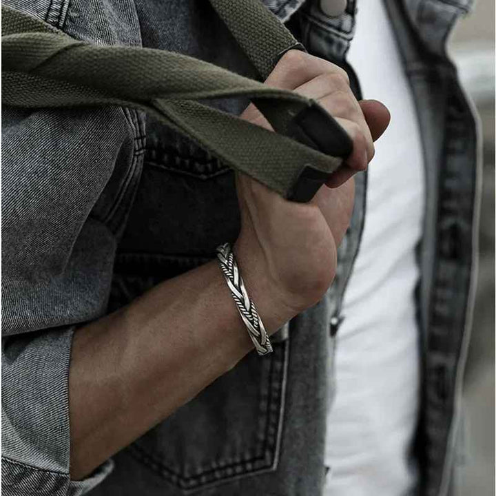 Toren Silver Cuff Bracelet
