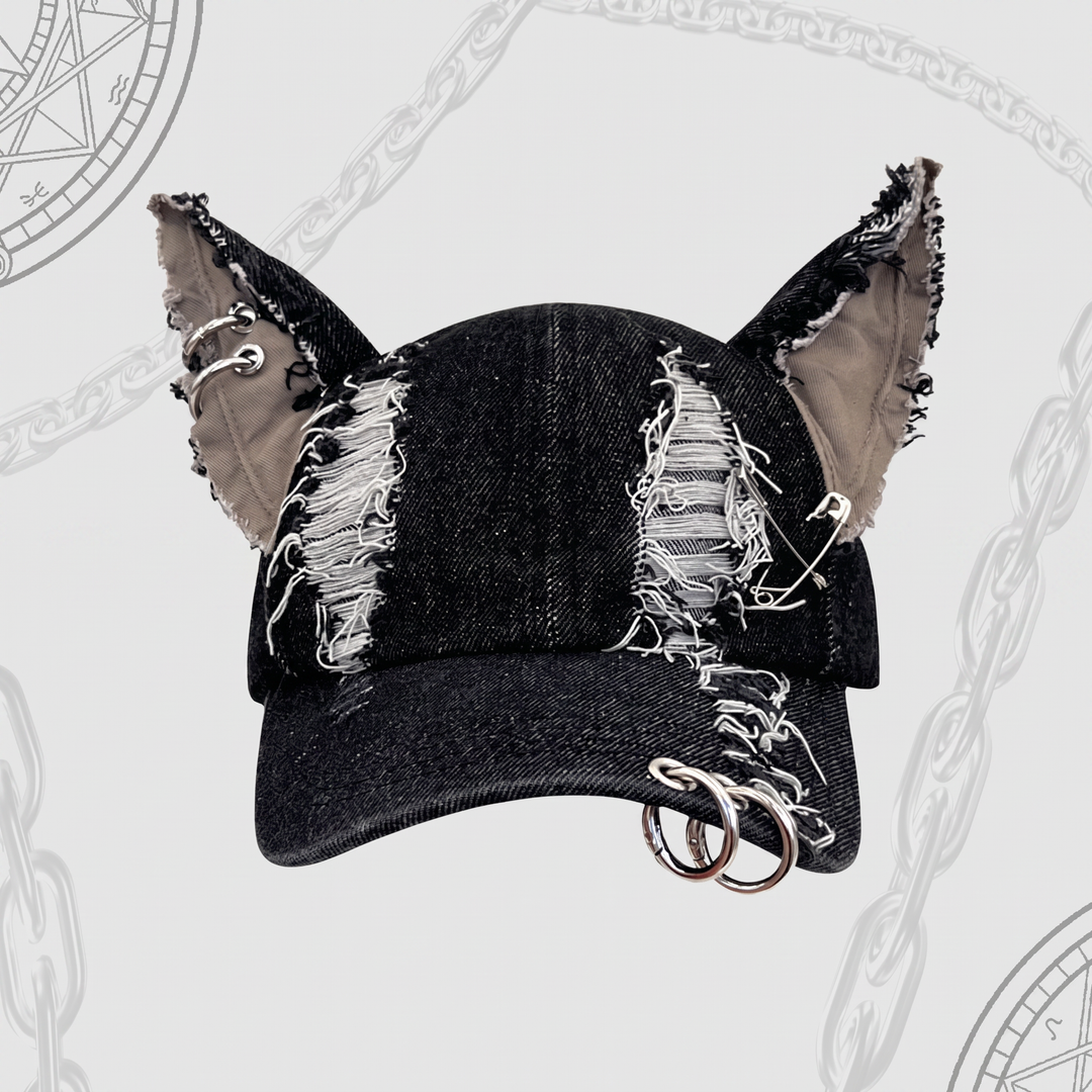 Street Cat Denim Cap