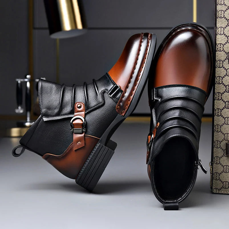 Mason Leather Ankle Boots